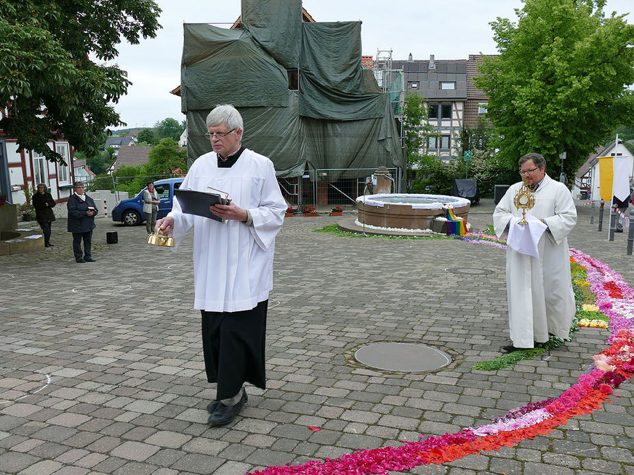 Bluemteppich auf dem Naumburegr Marktplatz (Foto: Karl-Franz Thiede)